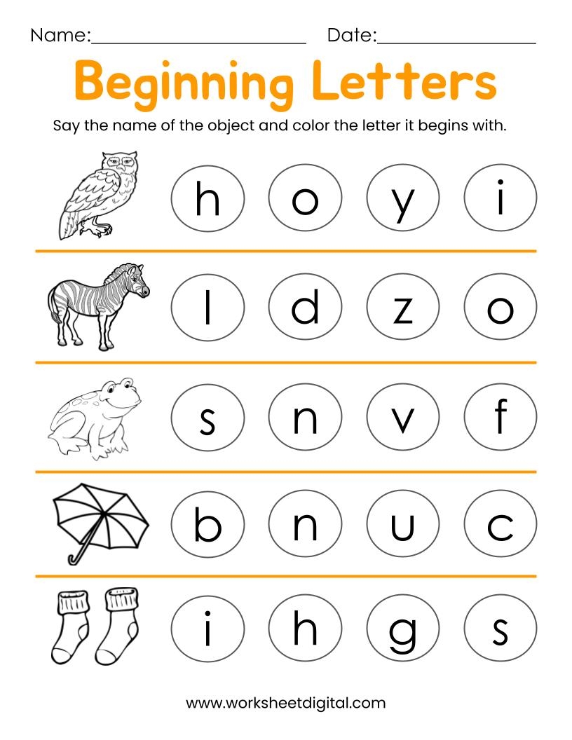 A Or An Free Worksheet For Kindergarten