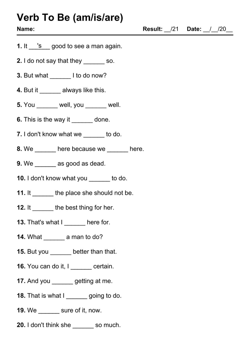 101 Verb To Be PDF Worksheets With Answers 2103 Exercises Grammarism There Is There Are Underline The Correct Answers Grammar Worksheet Pdf Ezpzlearn