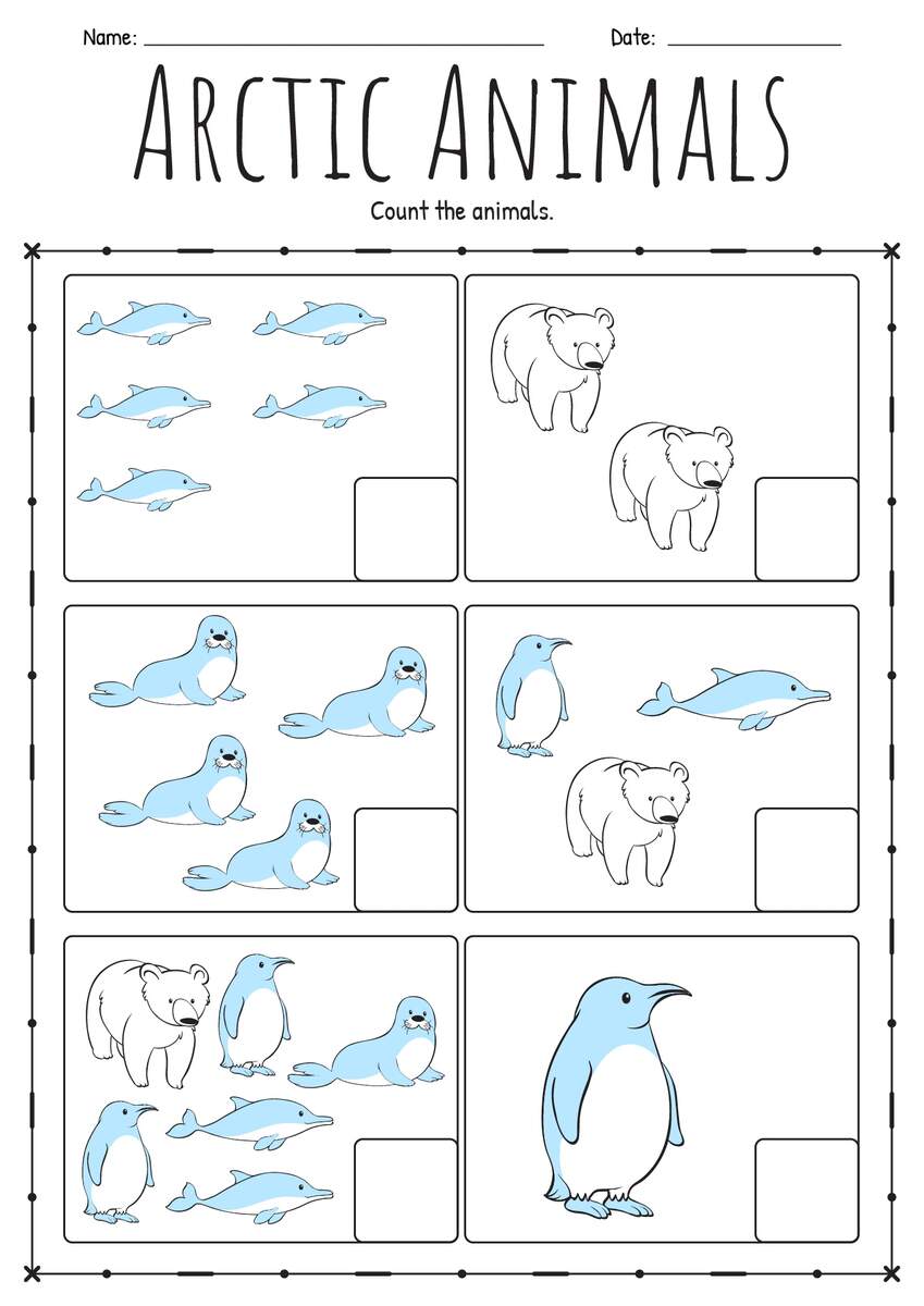 Label The Arctic Animal Worksheets Nature Inspired Learning