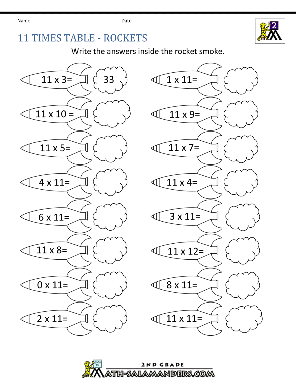 11 Times Table Times Table Chart 10 11 12 FREE Printable Worksheets Worksheetfun