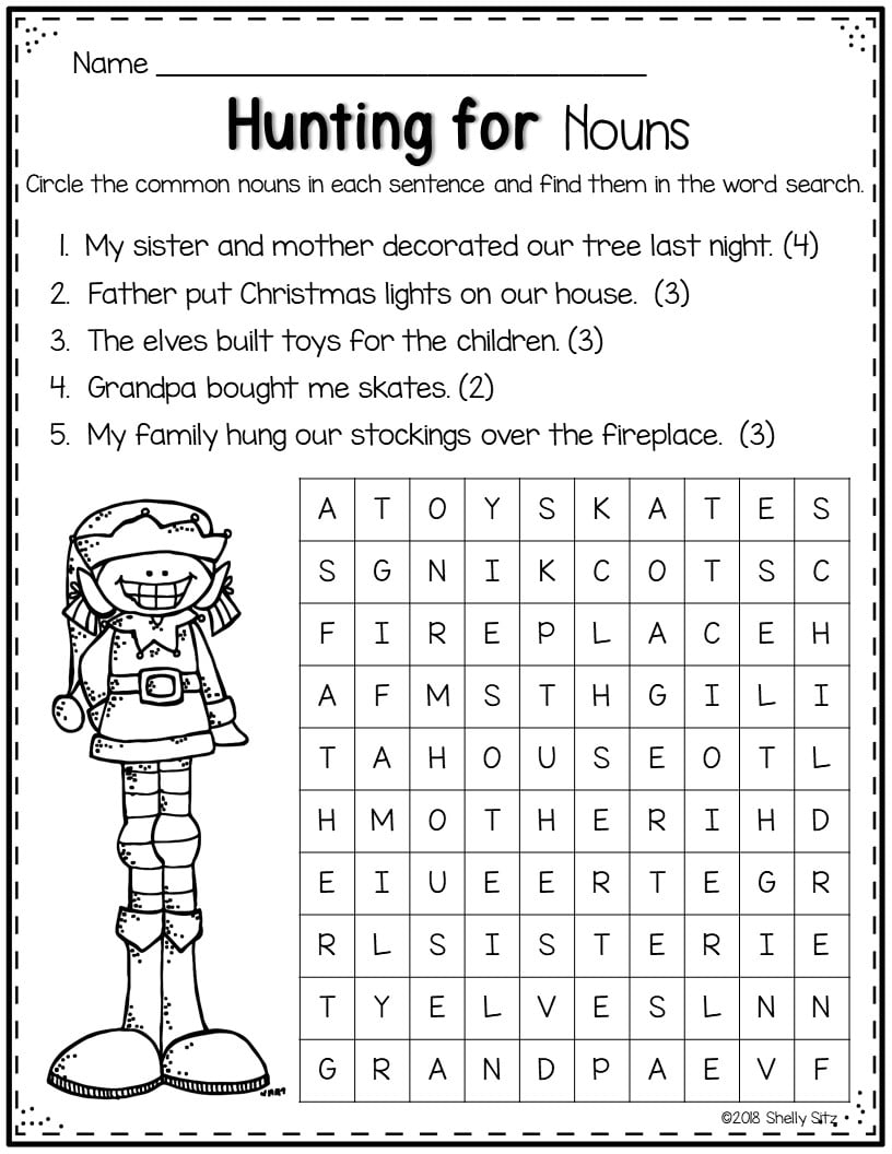13 Free Christmas Worksheets For Second Grade Second Grade Teaching Blog Christmas Reading Comprehension Worksheet Games4esl