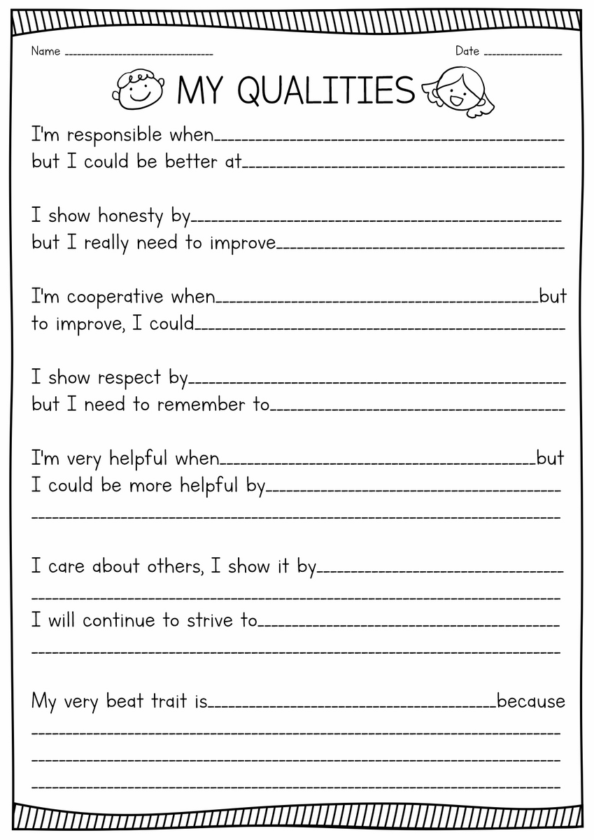 13 Printable Worksheets On Responsibility Free PDF At Worksheeto