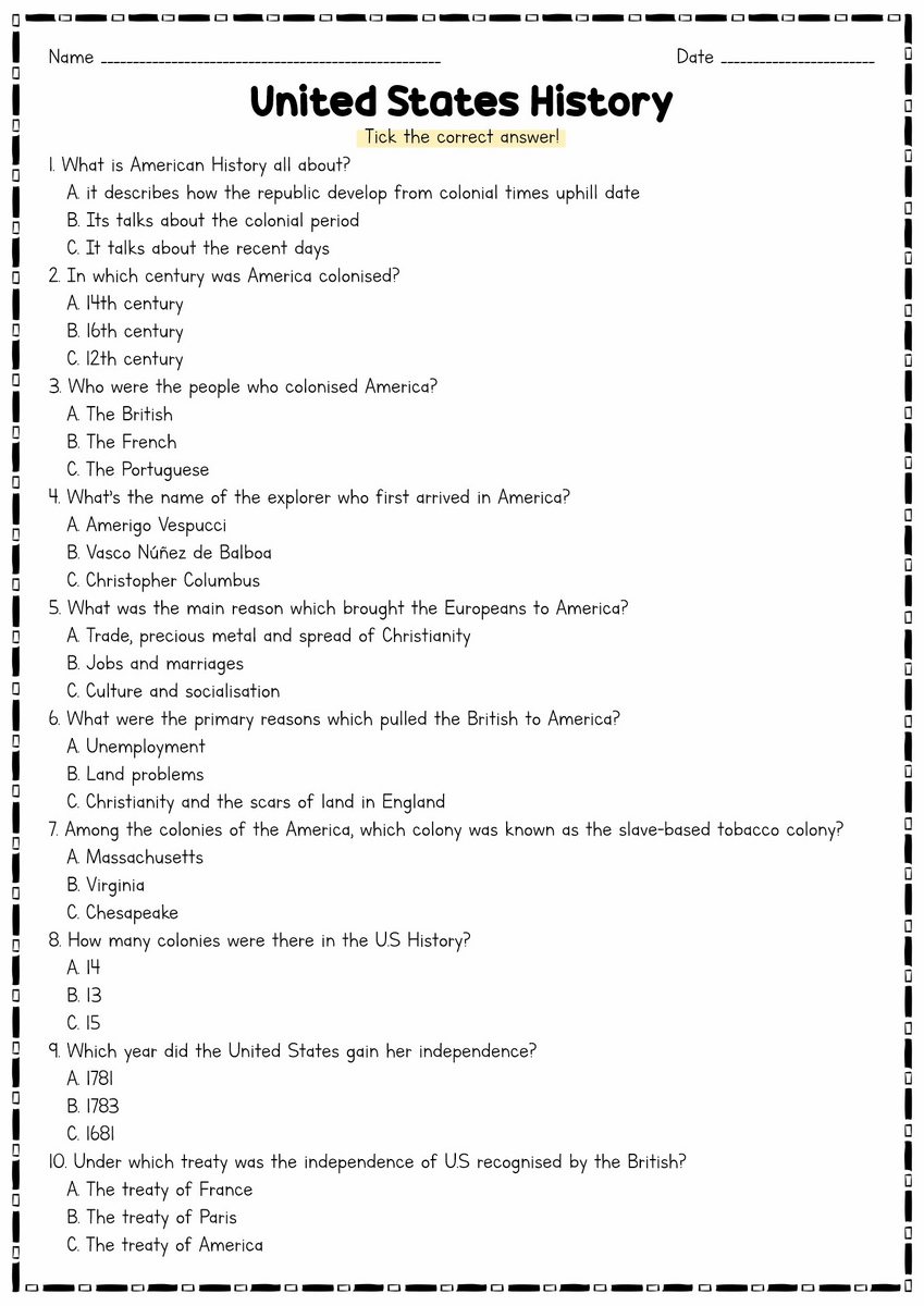 17 U S History Worksheets Free PDF At Worksheeto U S HISTORY TERMS Worksheet WordMint