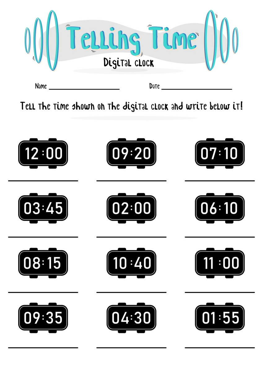19 Telling Time Worksheets For First Grade Free PDF At Worksheeto