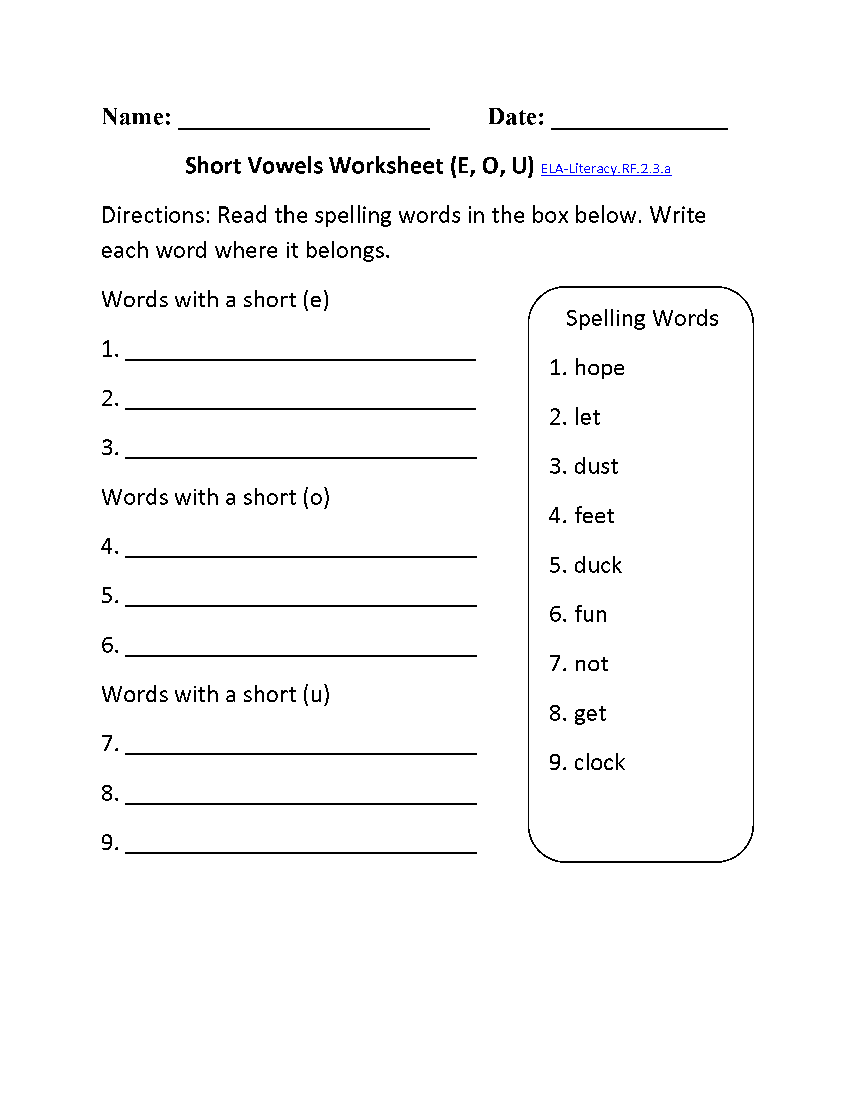 2nd Grade Common Core Reading Foundational Skills Worksheets Second Grade Reading Worksheets Improve Fluency And Vocabulary