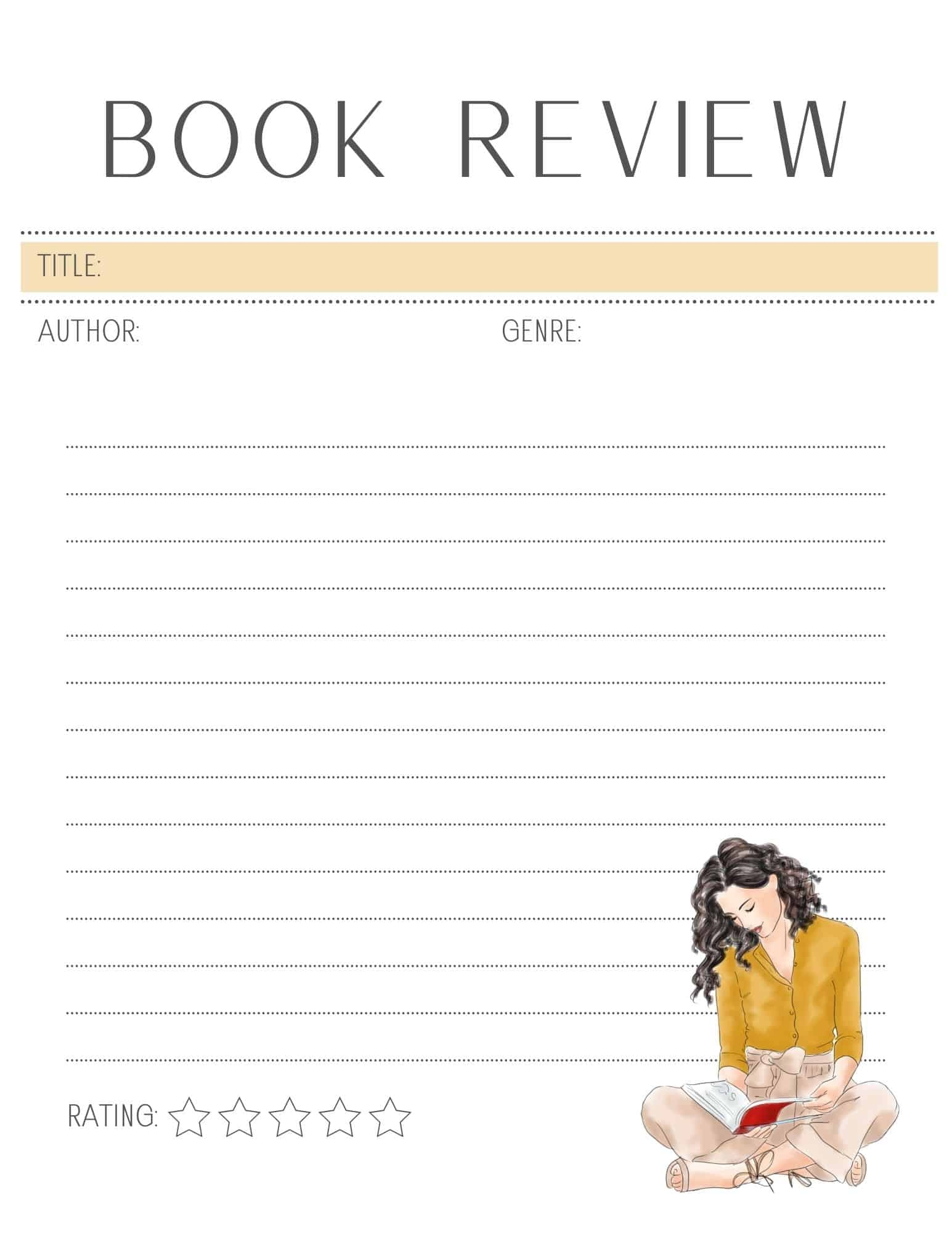 4 FREE Printable Book Review Worksheets My Printable Home 4 FREE Printable Book Review Worksheets My Printable Home