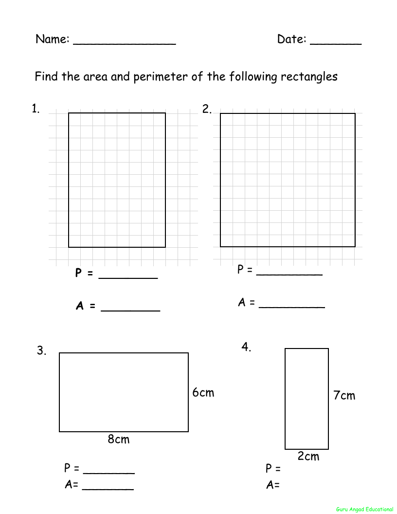 4TH GRADE MATH AREA AND PERIMETER OF A RECTANGLE WORKSHEETS Steemit 4TH GRADE MATH AREA AND PERIMETER OF A RECTANGLE WORKSHEETS Steemit