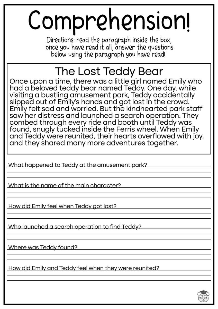 5 Printable Reading Comprehension English Worksheets Ages 4 7 KG1 To Grade 2 Etsy Denmark 5 Printable Reading Comprehension English Worksheets Ages 4 7 KG1 To Grade 2 Etsy Denmark