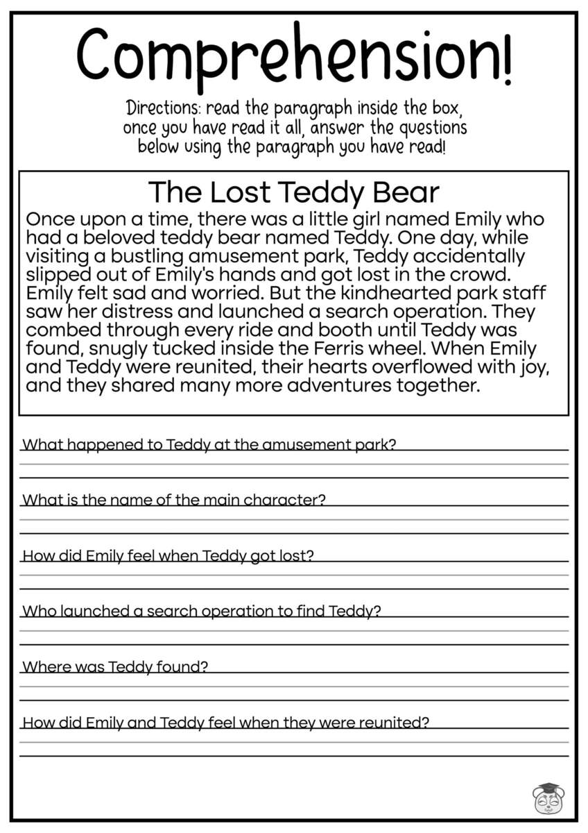 5 Printable Reading Comprehension English Worksheets Ages 4 7 KG1 To Grade 2 Etsy Denmark 5 Printable Reading Comprehension English Worksheets Ages 4 7 KG1 To Grade 2 Etsy Denmark