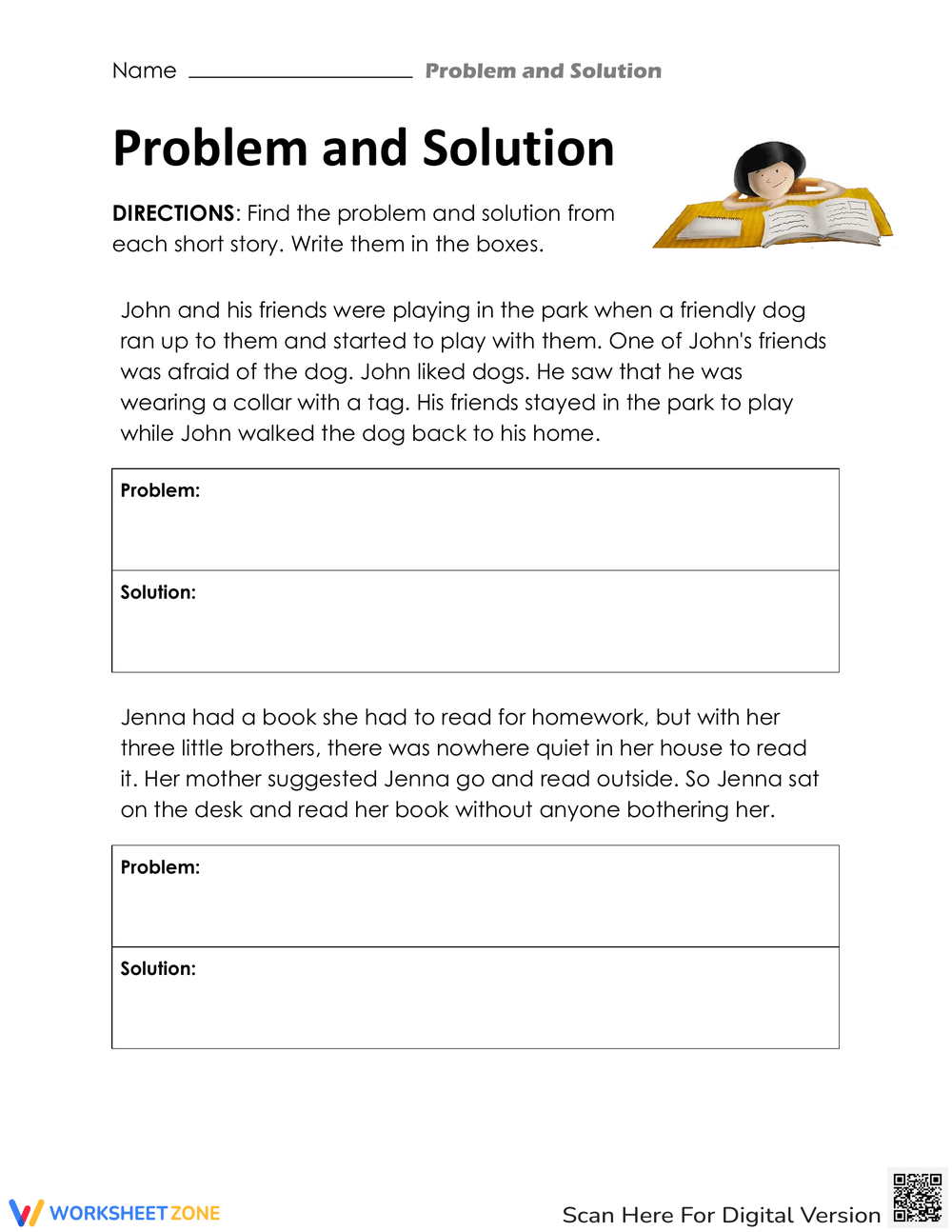 5th Grade Identifying Problems And Solutions In Reading Worksheets