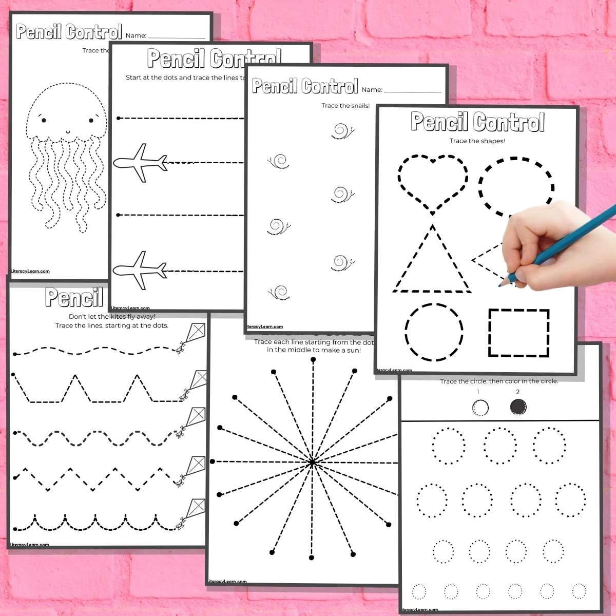Pencil Control Worksheets Superstar Worksheets
