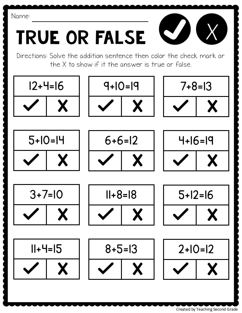 Free Penguin Math Worksheets For Second Grade Second Grade Teaching Blog