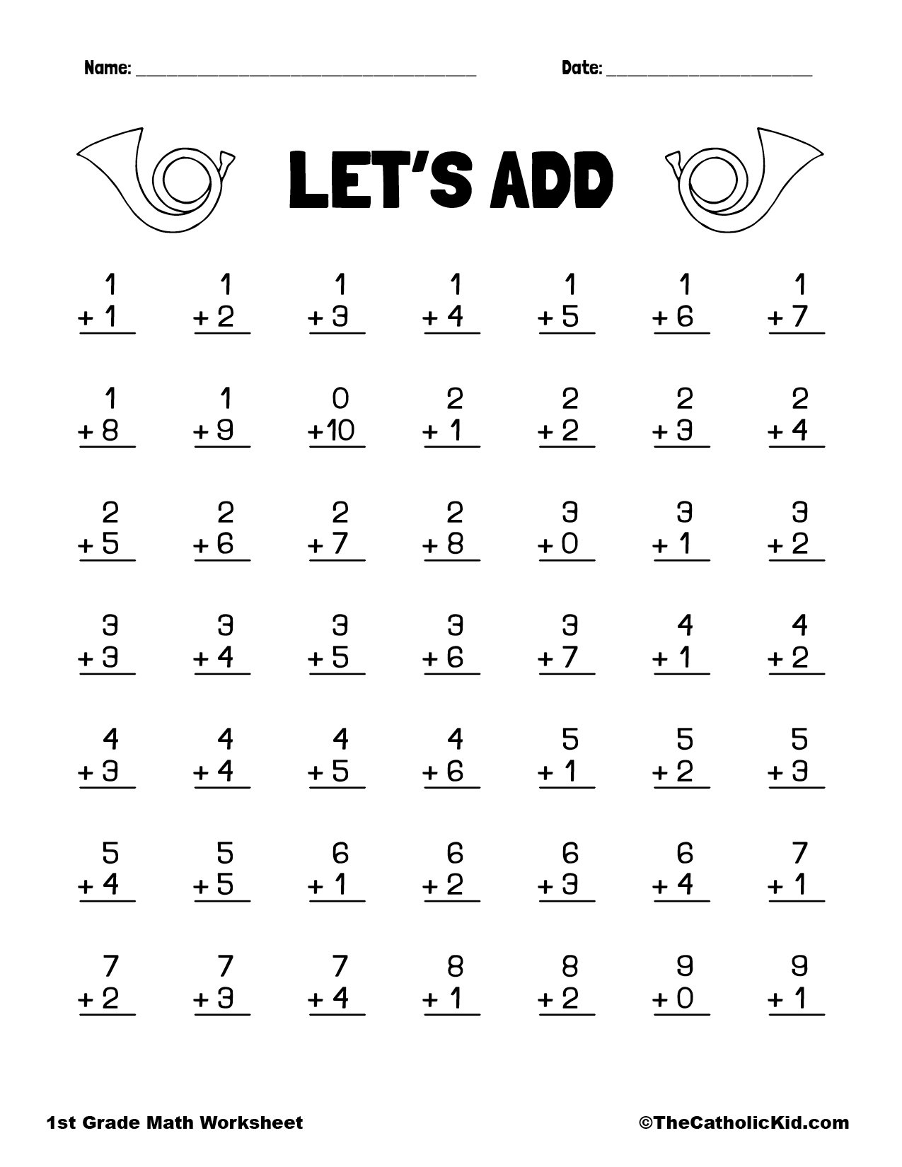 Addition Facts To 20 Worksheets