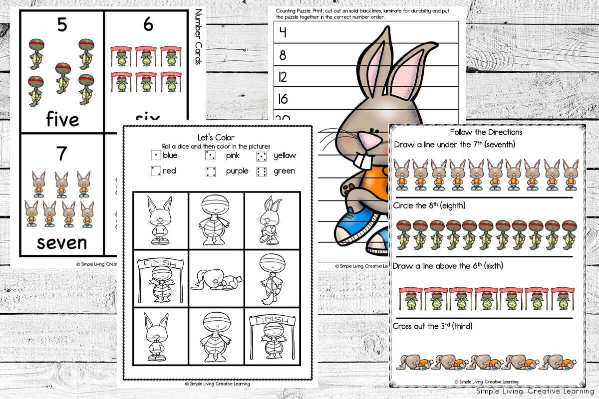 Aesop S Fables Printables The Tortoise And The Hare Printables Simple Living Creative Learning