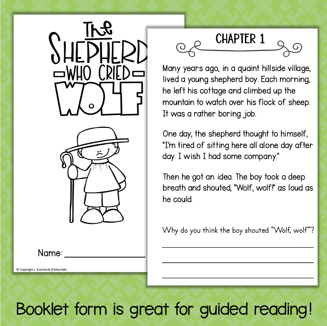 Aesops Fables THE BOY WHO CRIED WOLF Comprehension Made By Teachers THE BOY WHO CRIED WOLF ESL Worksheet By Super Man