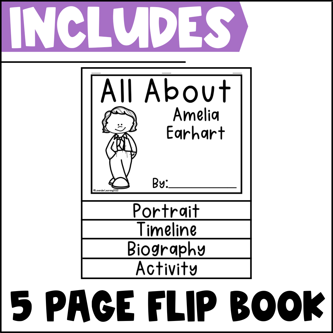Amelia Earhart Biography Activities Flip Book Report Women S History Month Classful Amelia Earhart Biography Activities Flip Book Report Women S History Month Classful