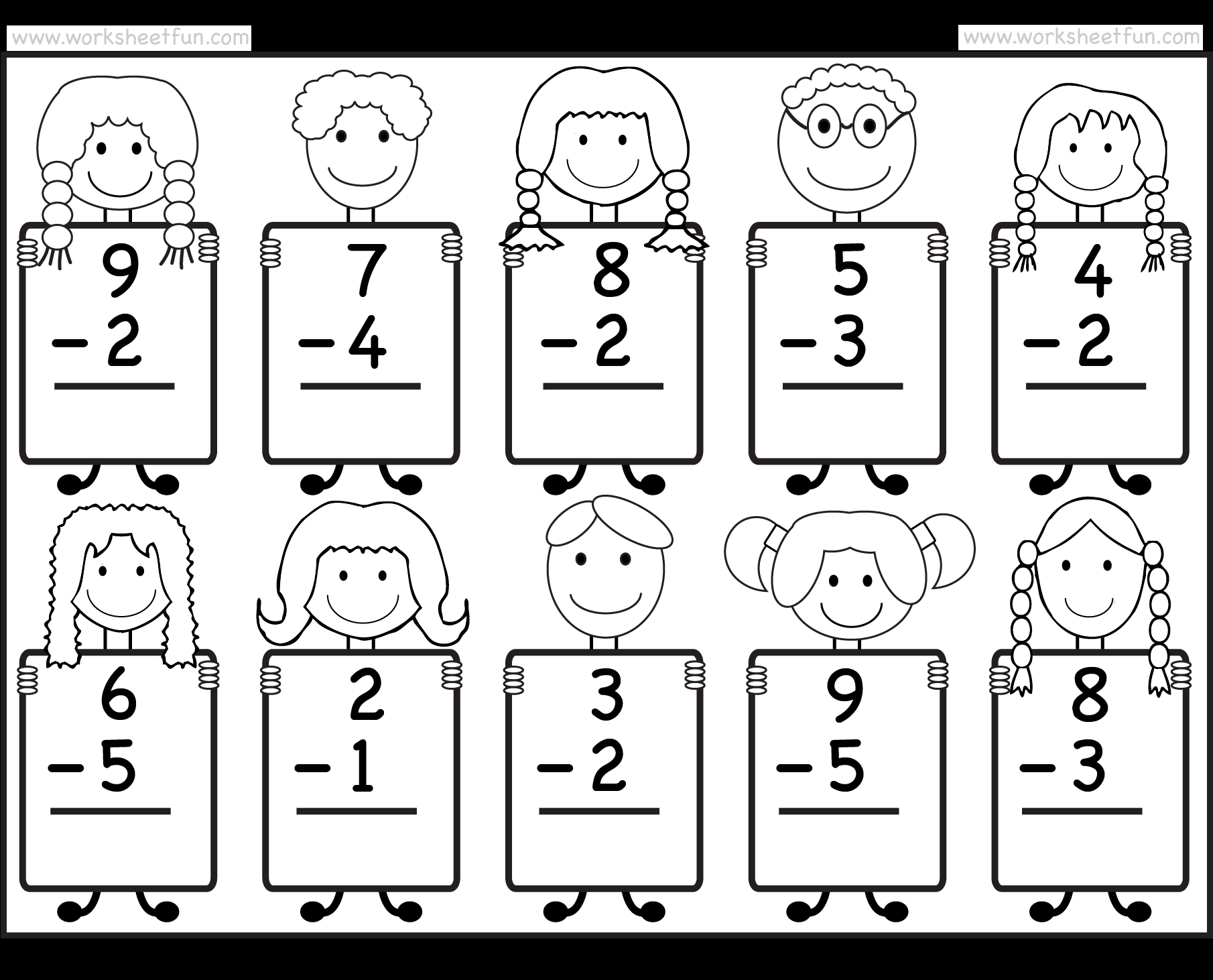 Beginner Subtraction 10 Kindergarten Subtraction Worksheets FREE Printable Worksheets Worksheetfun Beginner Subtraction 10 Kindergarten Subtraction Worksheets FREE Printable Worksheets Worksheetfun
