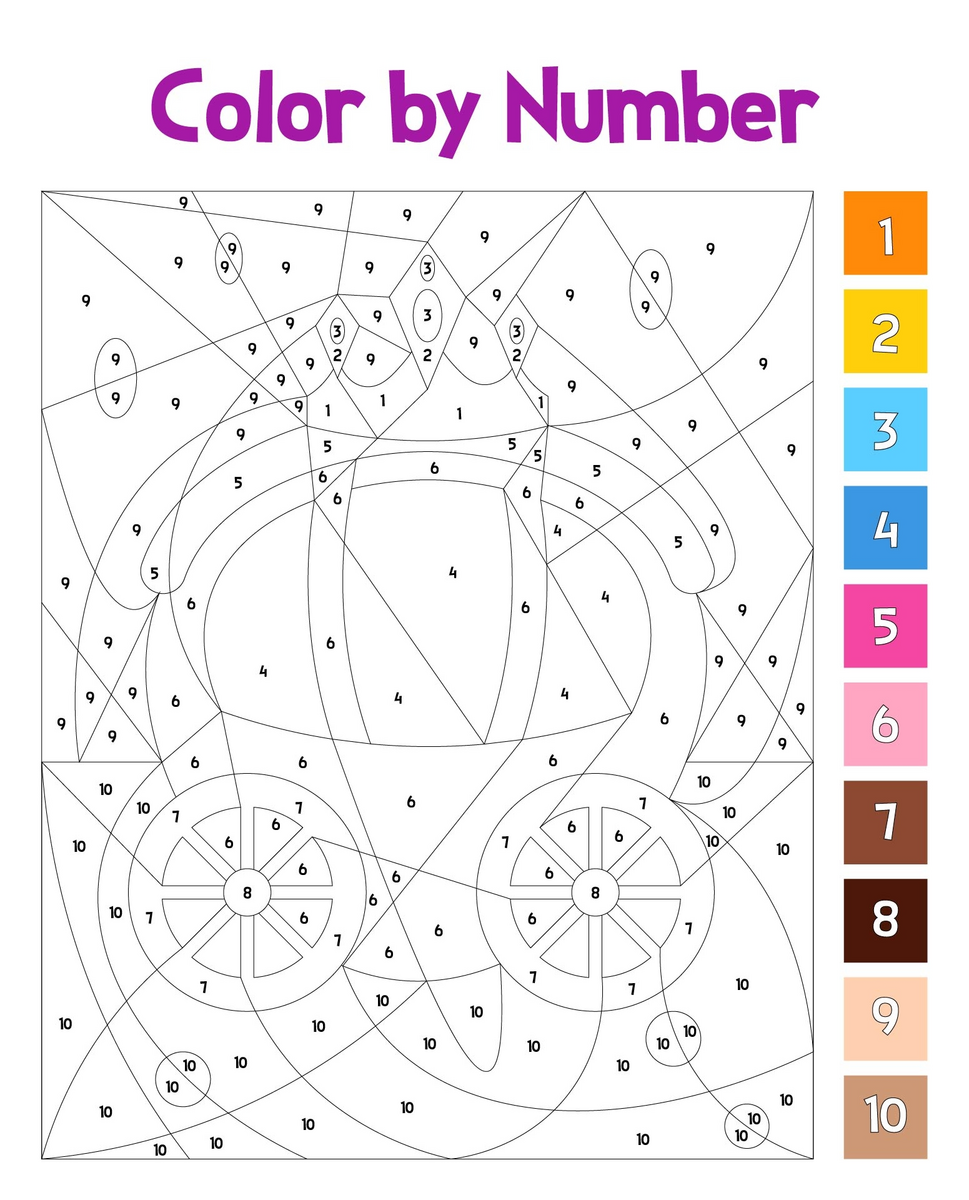 Big Color By Number Printable Big Color By Number Printable
