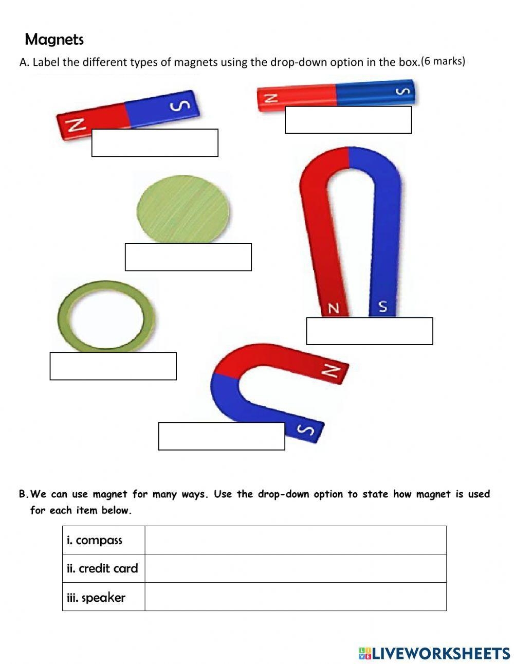 Buy Types Of Magnets Worksheet New Arrivals Magnet Interactive Worksheet For Grade 5 Live Worksheets Buy Types Of Magnets Worksheet New Arrivals Magnet Interactive Worksheet For Grade 5 Live Worksheets