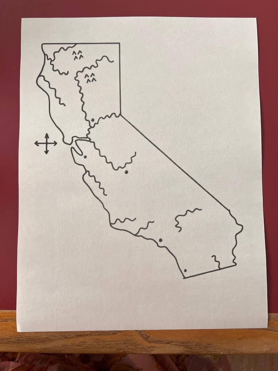 California Map Lesson 1 Perkins School For The Blind