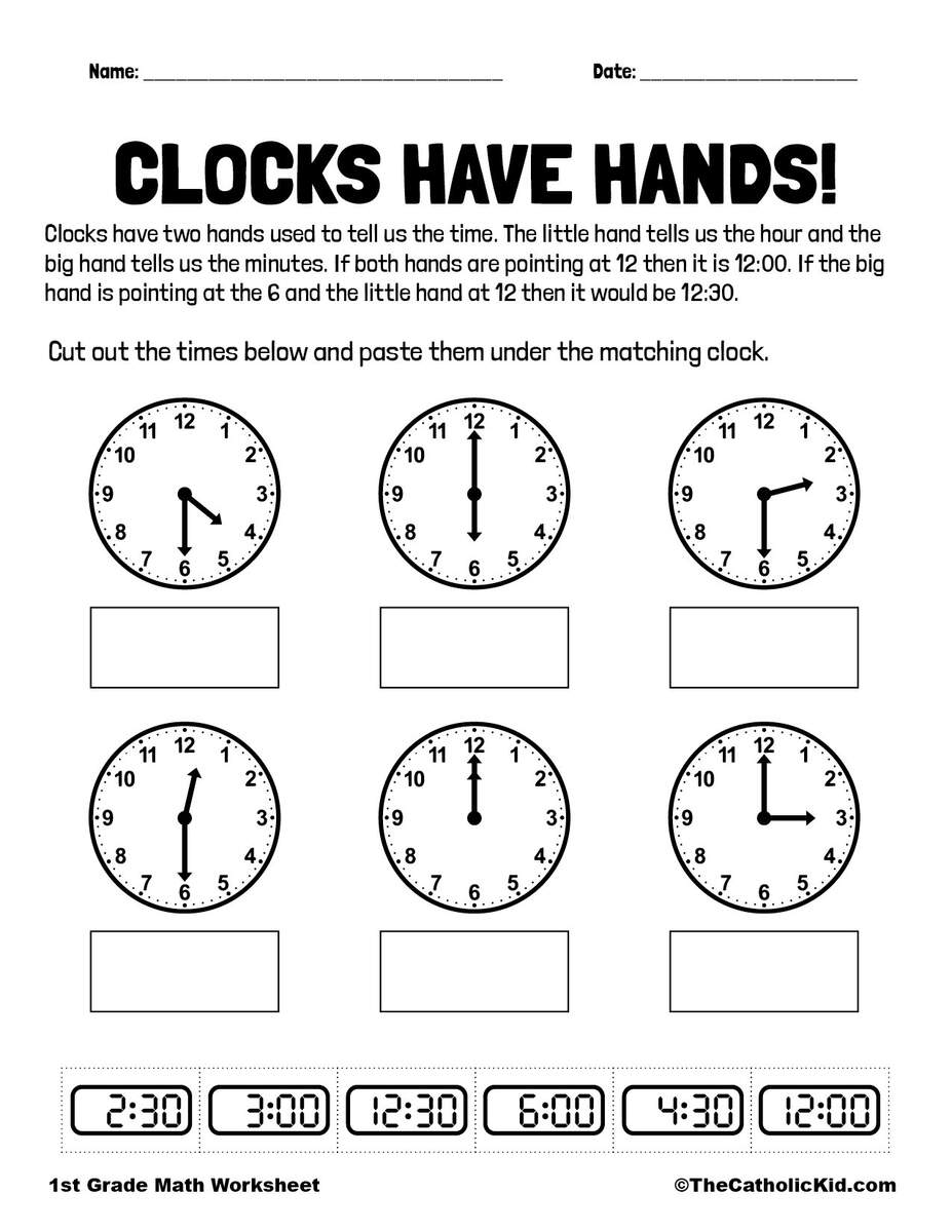 Telling Time Worksheets