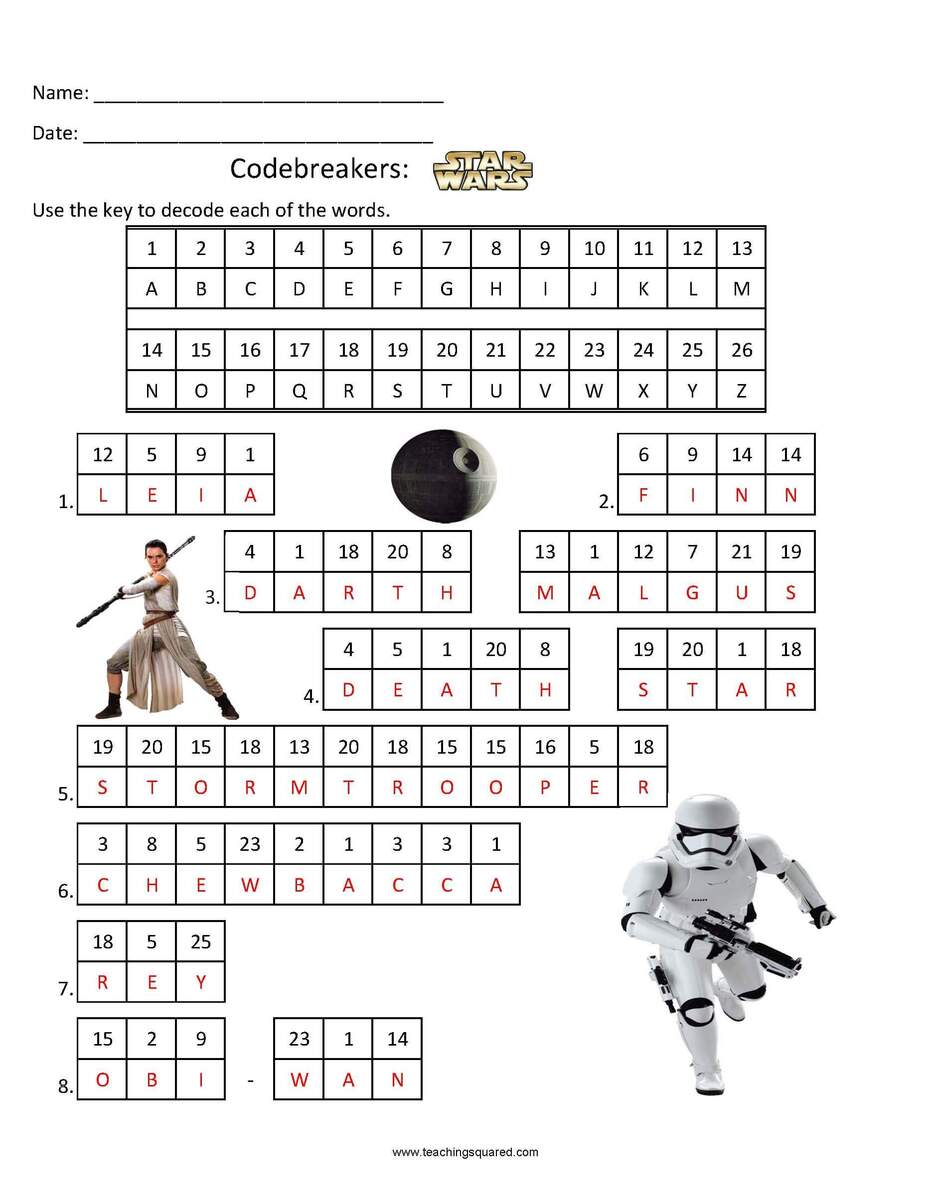 Codebreakers Star Wars 2 Teaching Squared Codebreakers Star Wars 2 Teaching Squared
