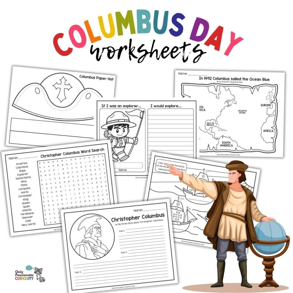Columbus Day Worksheets Christopher Columbus Worksheet Packet Mamas Learning Corner