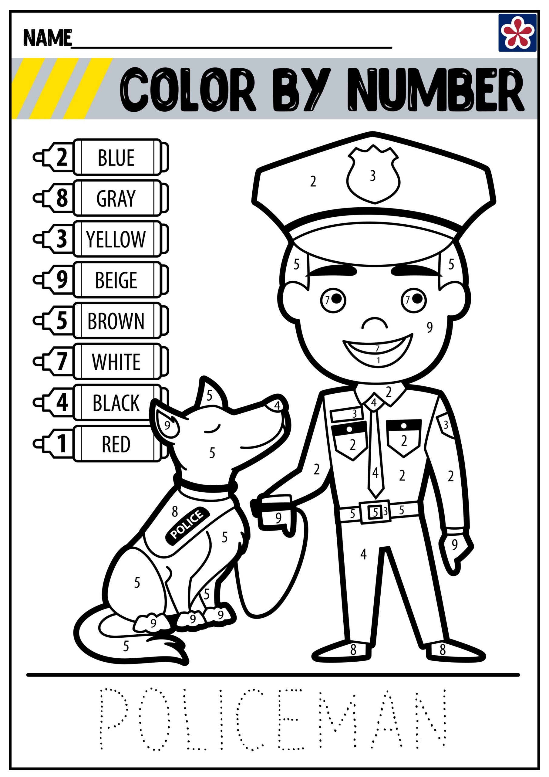 29 Police Coloring Pages Free PDF Printables