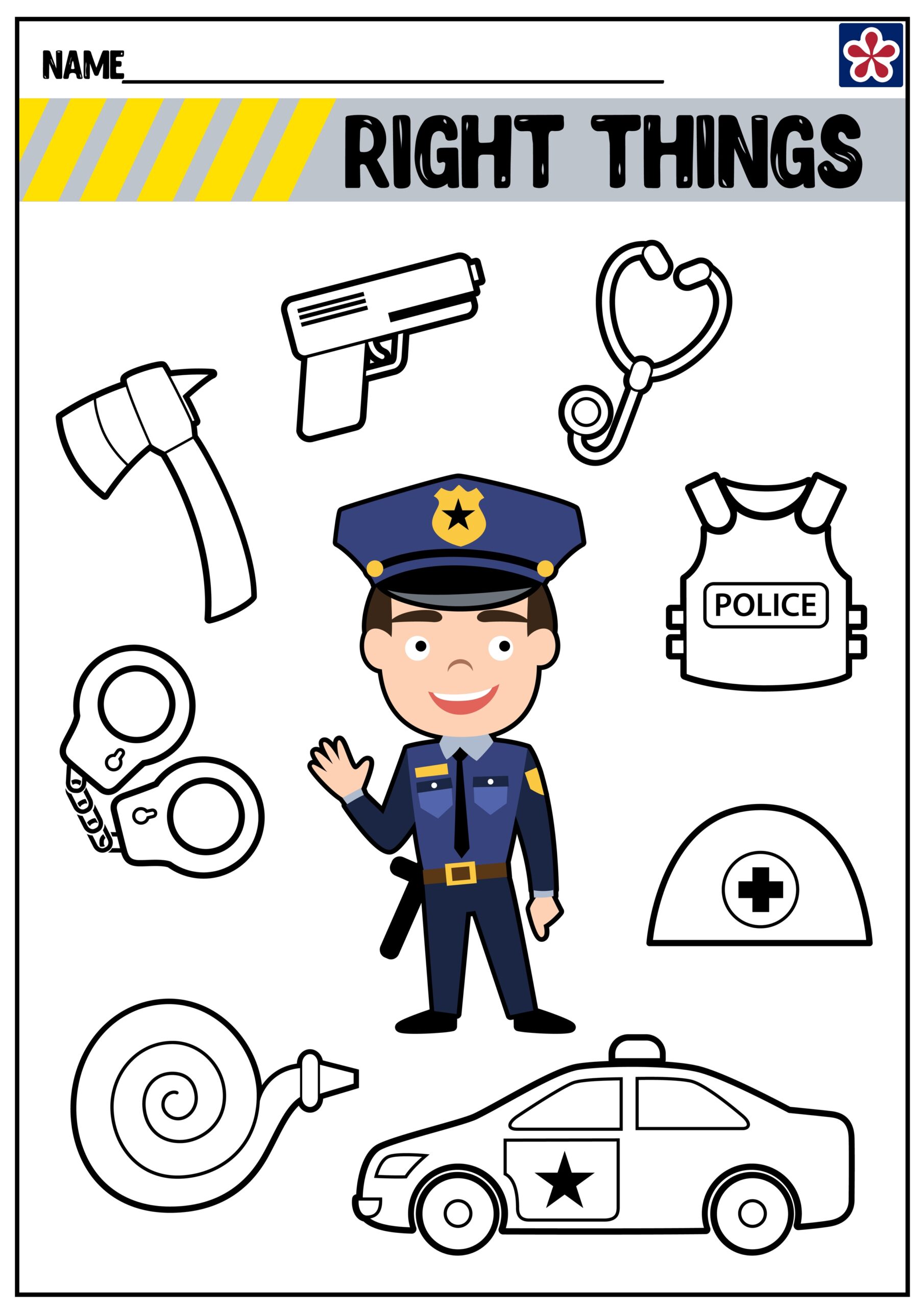 Community Helpers Worksheets Police Officer TeachersMag