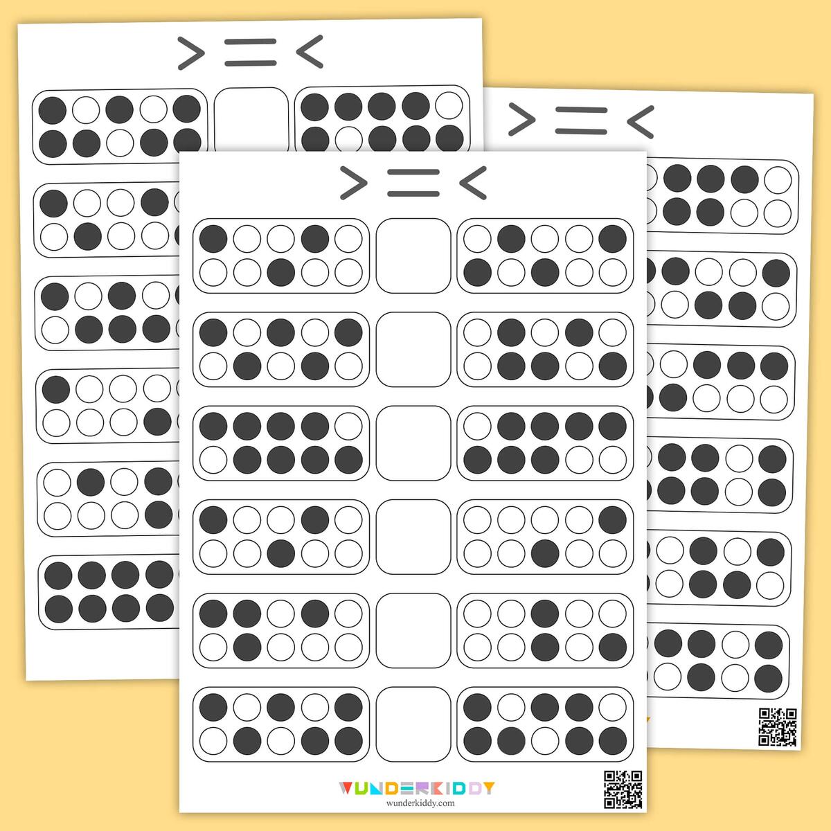 Comparing Numbers Worksheets Kindergarten Math Readiness