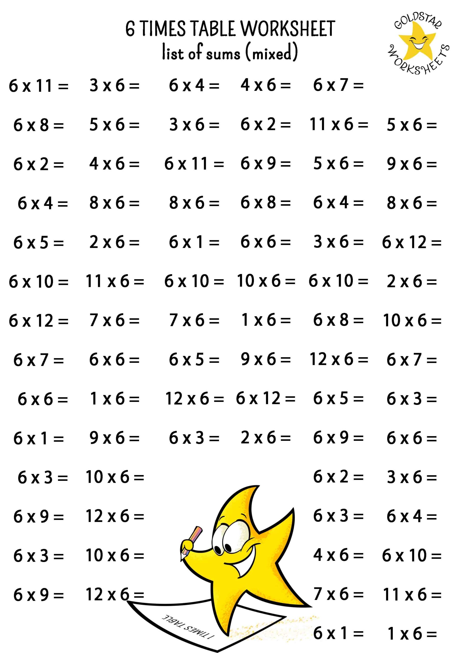 Conquer The 6 Times Table With These Fun And Free Worksheets 6 Times Table