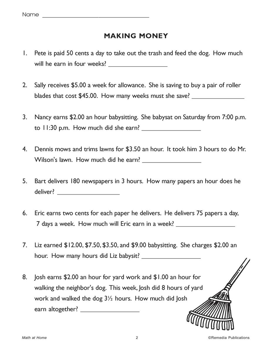 CONSUMER MATH AT HOME Life Skills Word Problems Made By Teachers CONSUMER MATH AT HOME Life Skills Word Problems Made By Teachers