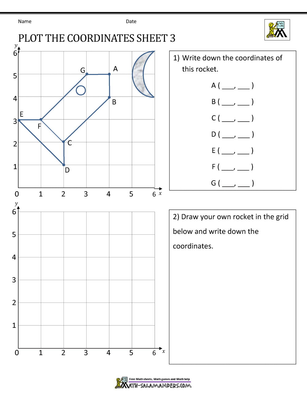 Coordinate Plane Worksheets 4 Quadrants
