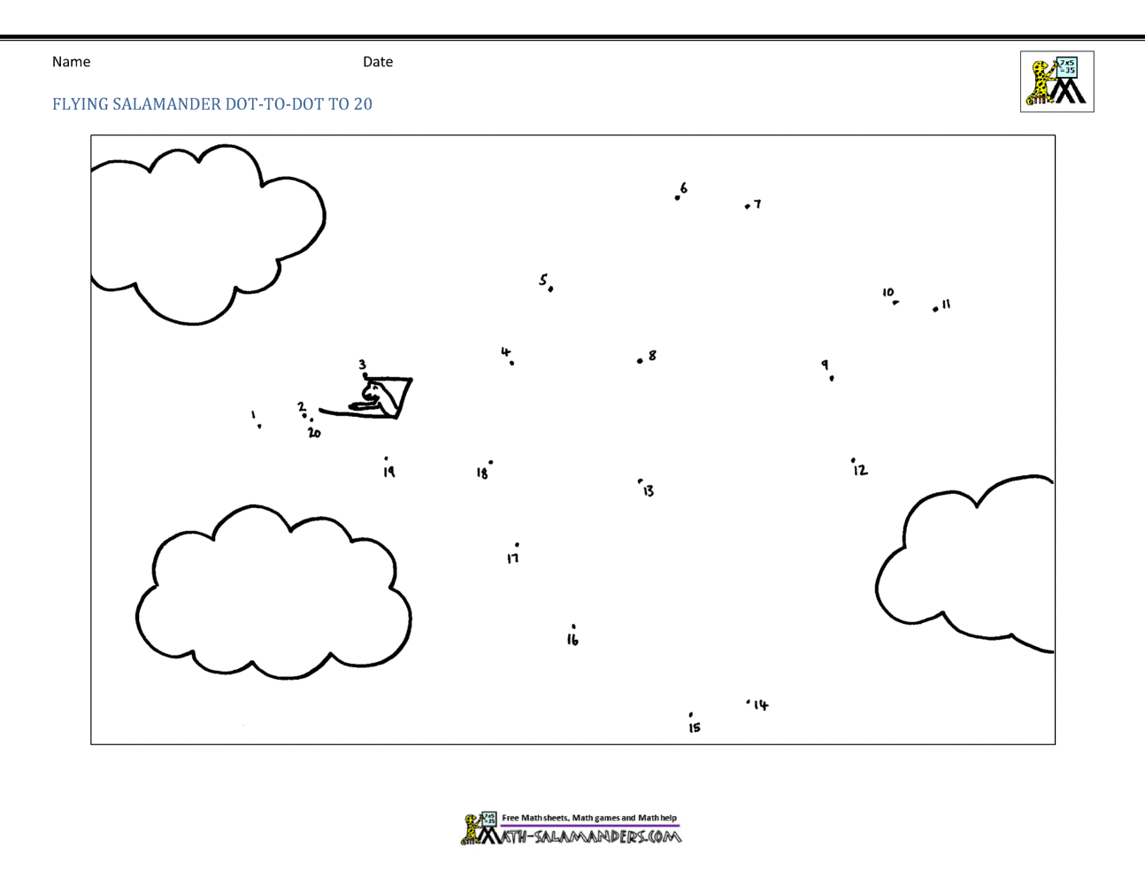 Dot To Dot Coloring Pages Up To 20 Dot To Dot Printables Up To 50