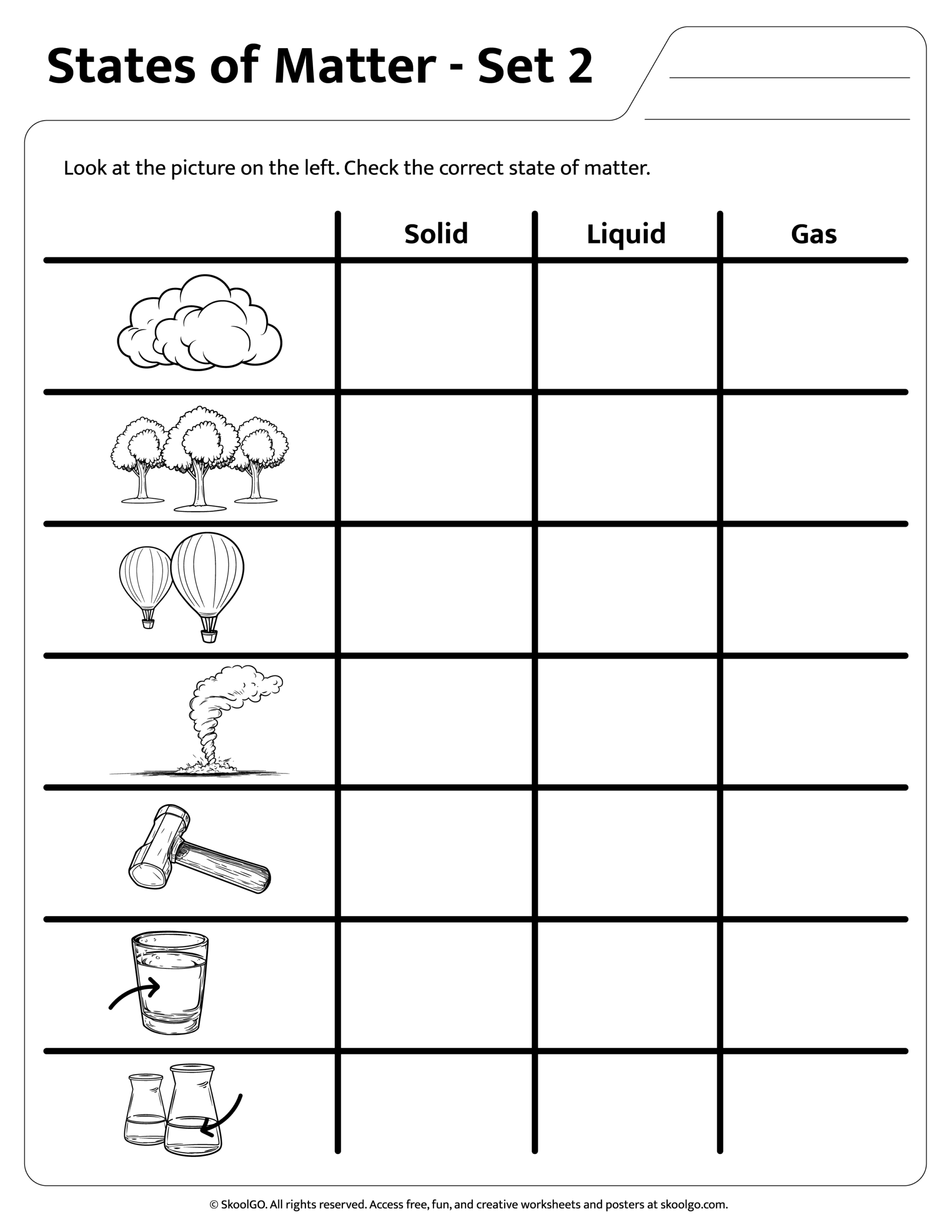 Download Free States Of Matter Worksheet For PK 4 Students Download Free States Of Matter Worksheet For PK 4 Students