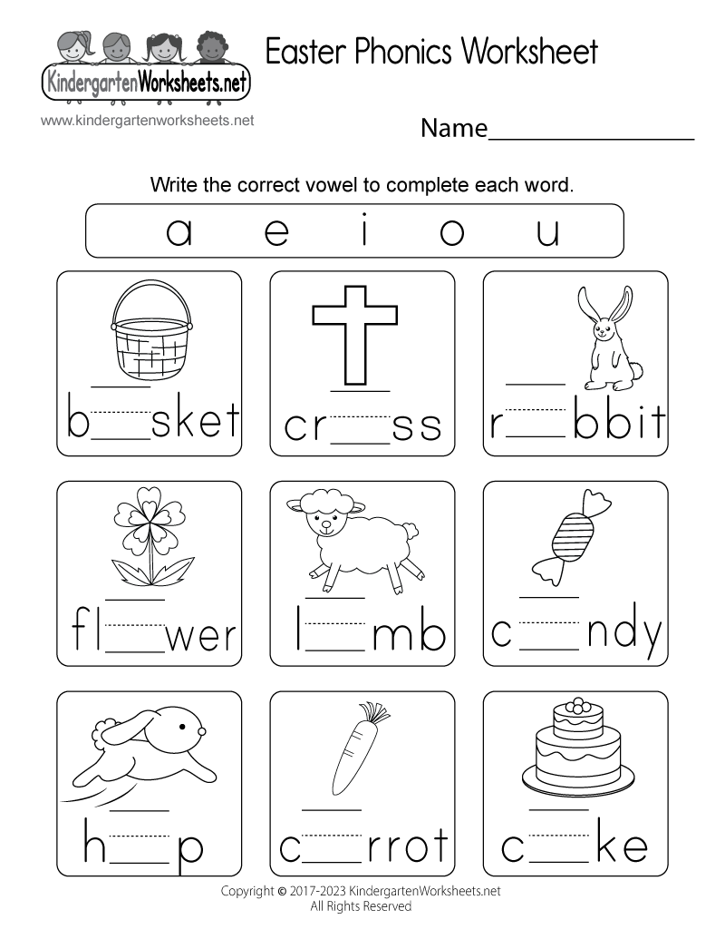 Easter Phonics Worksheet Free Printable Digital PDF Easter Phonics Worksheet Free Printable Digital PDF