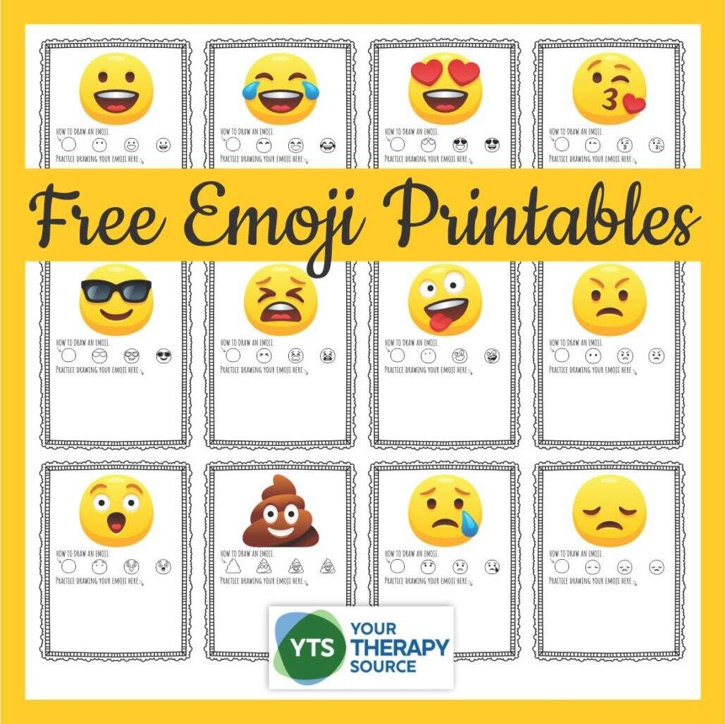 Emoji Printables How To Draw Emoji Faces Your Therapy Source 15 Free Printable Feeling Faces Worksheet Free PDF At Worksheeto