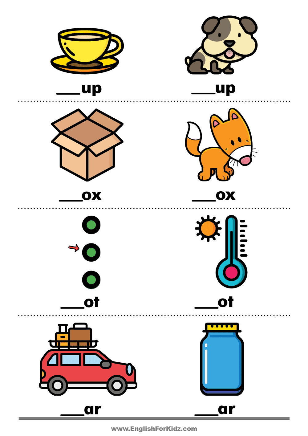 Missing Letters Worksheet Kindergarten II PhonicsII