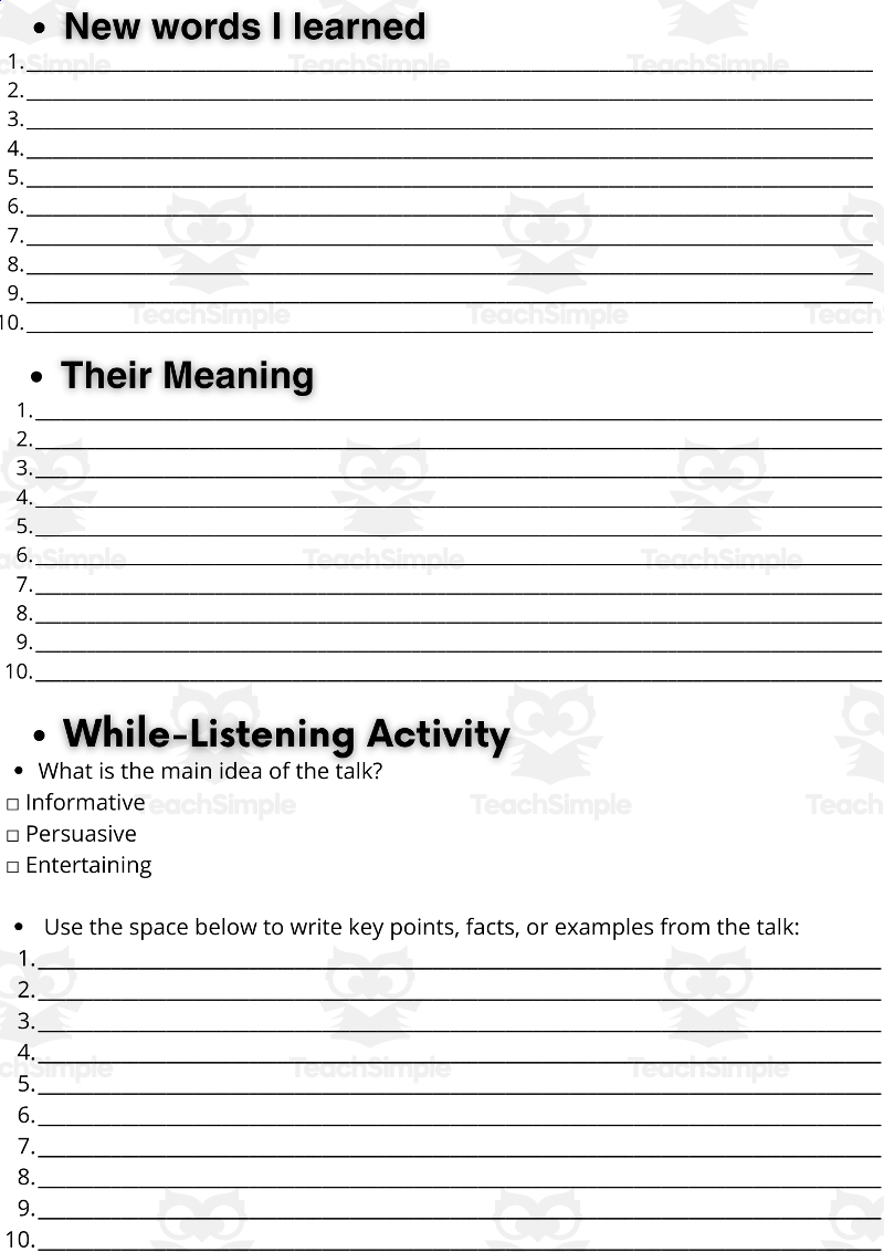 ESL TED Talk Activity The Clues To A Great Story Andrew Stanton By Teach Simple ESL TED Talk Activity The Clues To A Great Story Andrew Stanton By Teach Simple