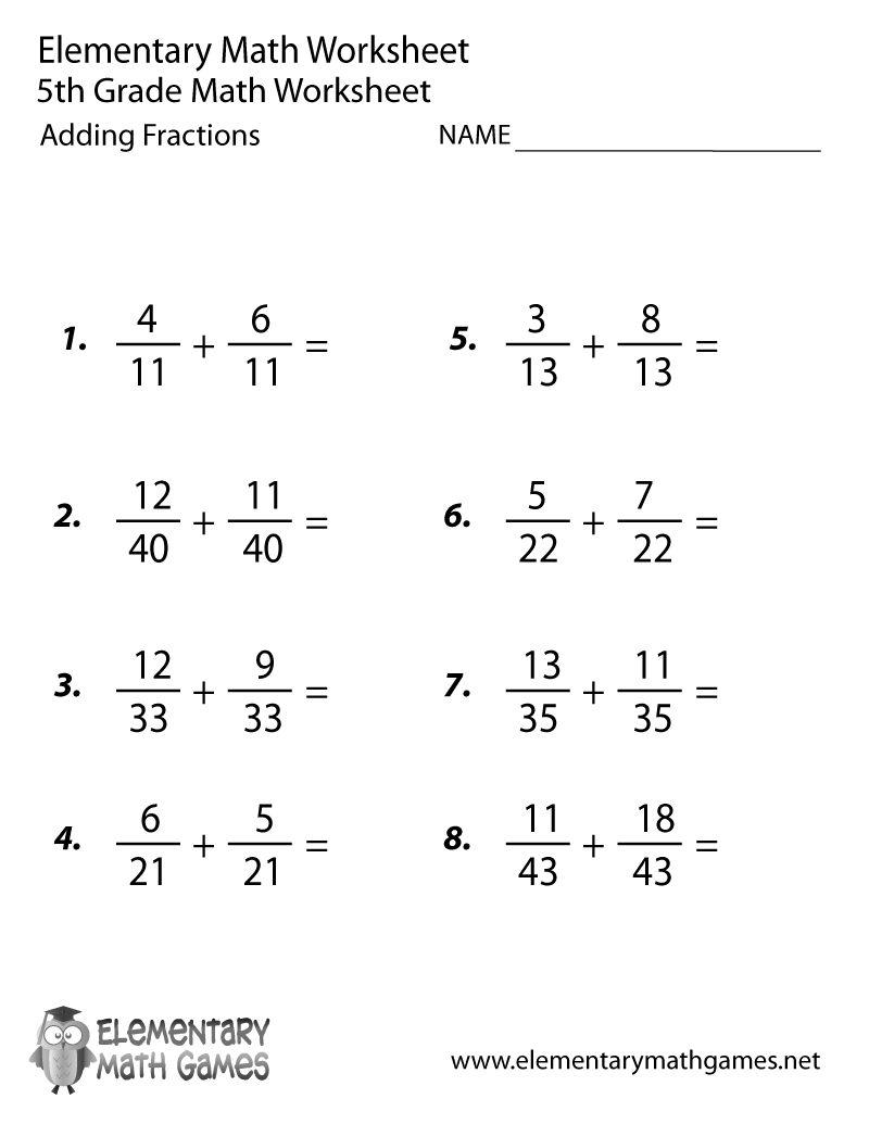 Fifth Grade Adding Fractions Worksheet Fifth Grade Spelling Worksheets Printable Word Lists Weekly Practice