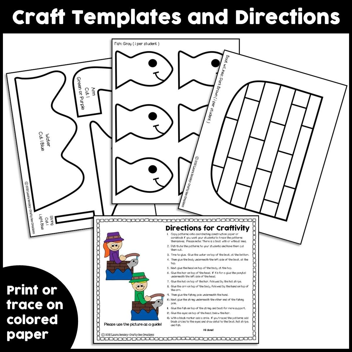 Fishing Kids Craft Camping Craft Activity Camping Theme Activities Summer Made By Teachers Fishing Kids Craft Camping Craft Activity Camping Theme Activities Summer Made By Teachers