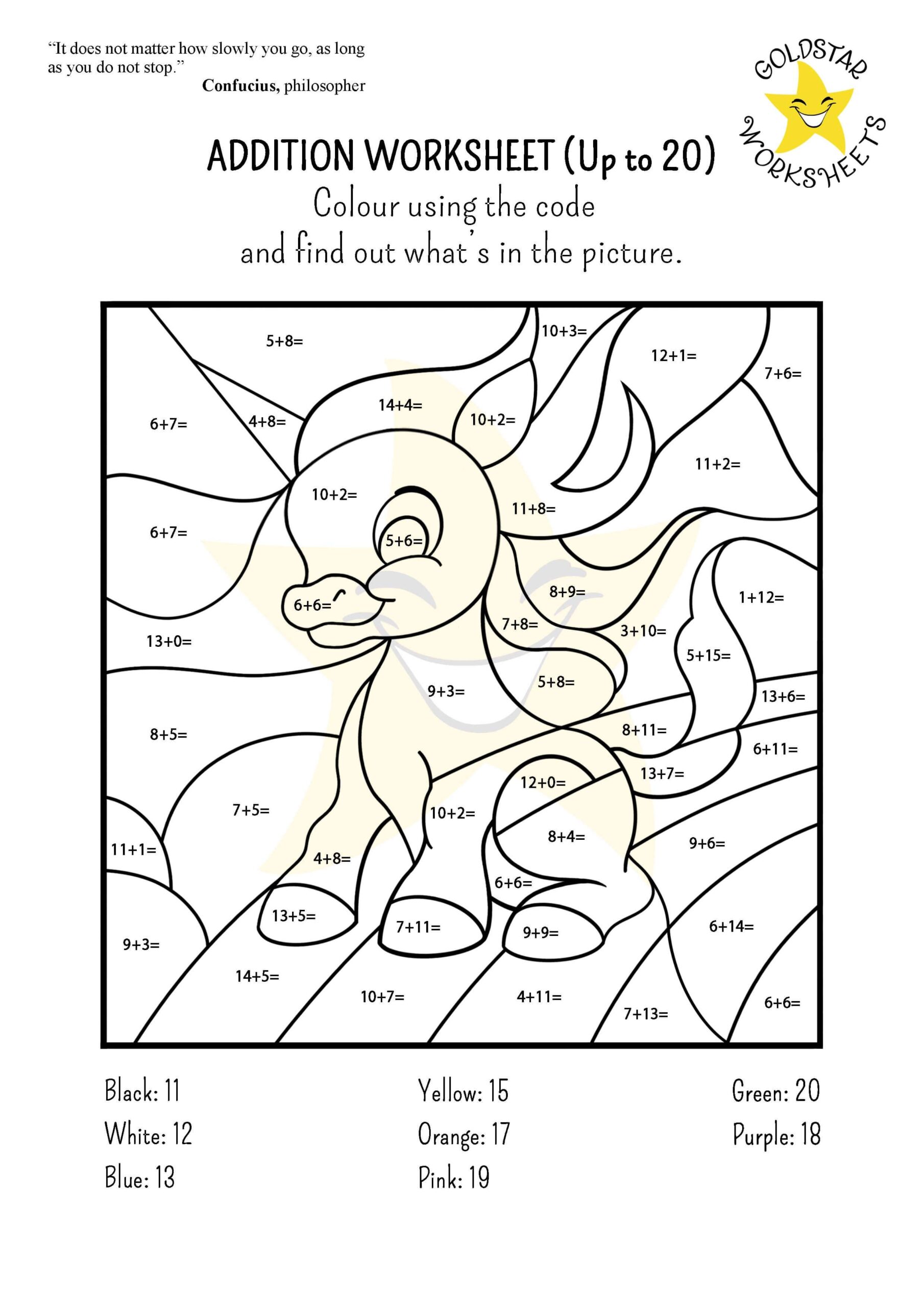 Addition Within 20 Games And Worksheets