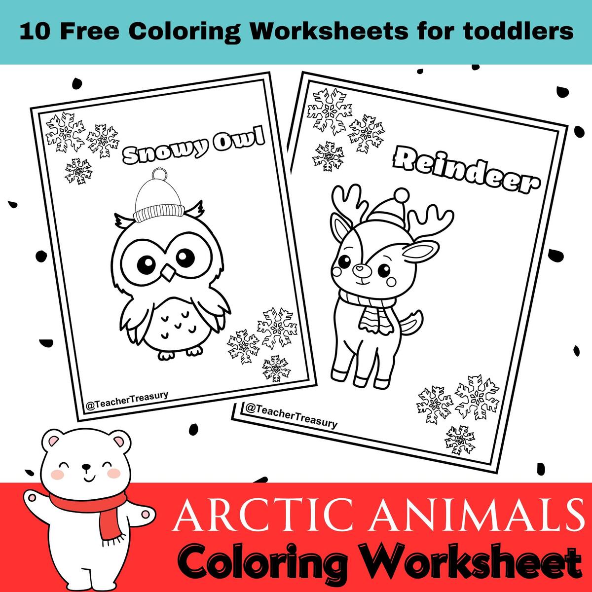 Free Arctic Animals Coloring Worksheets For Preschool Kindergarten Made By Teachers