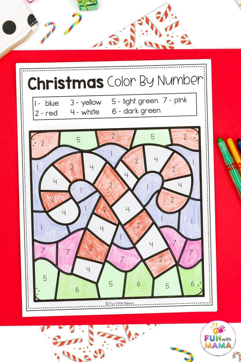 FREE Color By Number Christmas Pages FREE Color By Number Christmas Pages