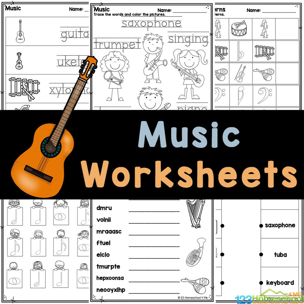 FREE Fun Music Worksheets Musical Instruments Theory More FREE Fun Music Worksheets Musical Instruments Theory More