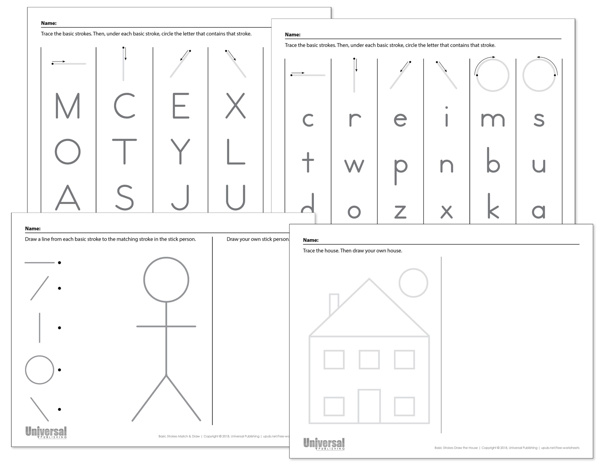 Stroke Activities Printable Worksheet Exercises SilverActivities Store