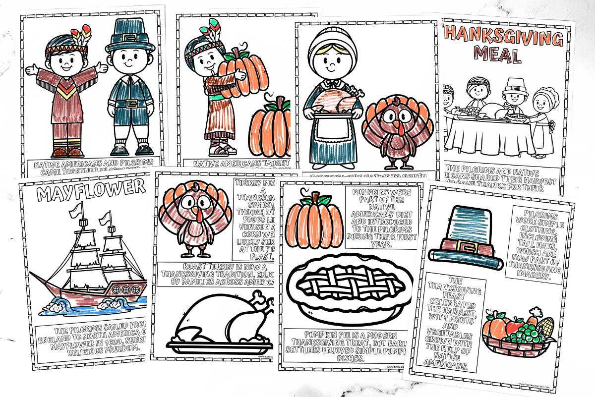 Free History Of Thanksgiving Coloring Page Free History Of Thanksgiving Coloring Page
