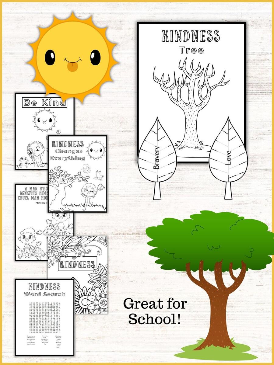 Free Kindness Worksheets Healing Home Free Kindness Worksheets Healing Home