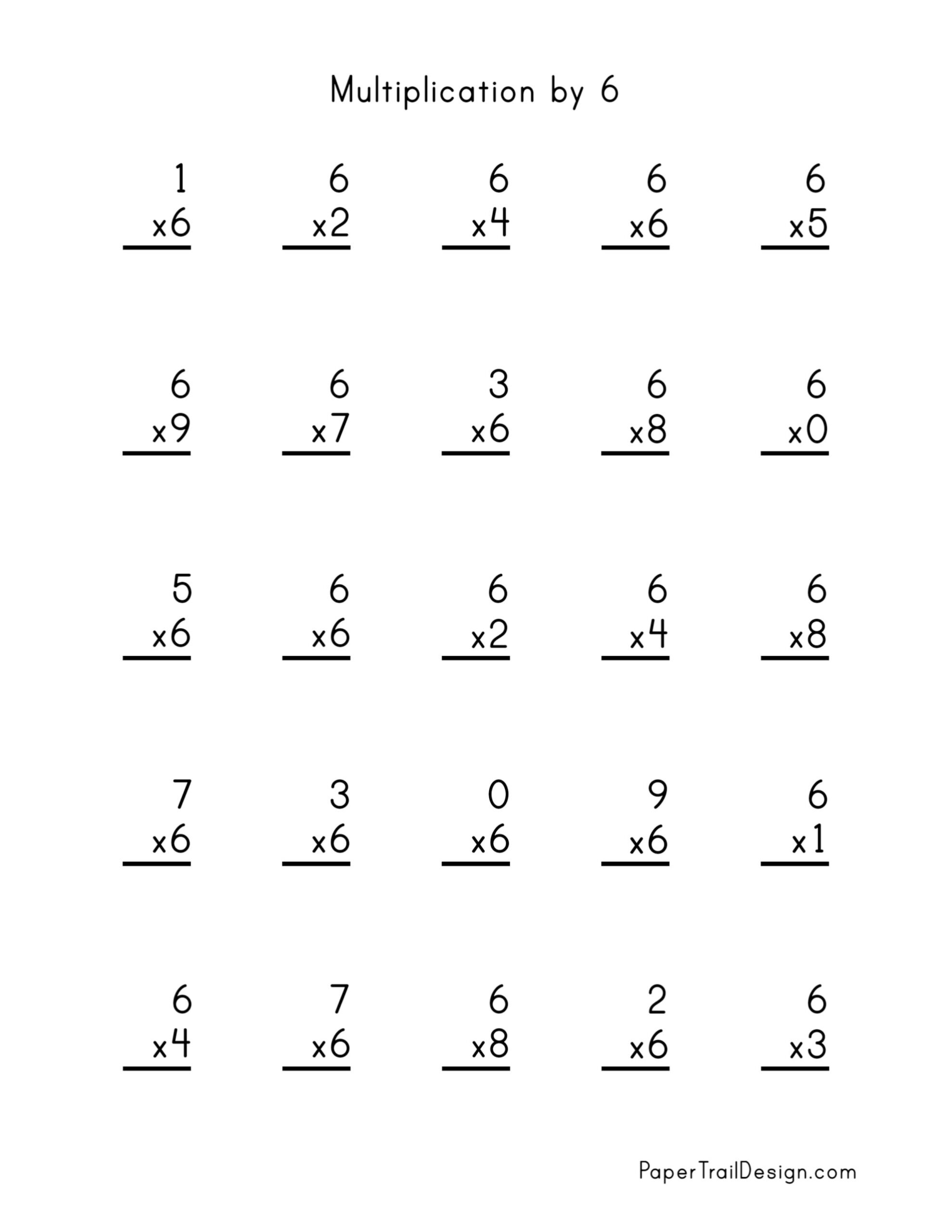 Free Multiplication Worksheets 1 12 Paper Trail Design Multiplication Worksheets PDF Free Download