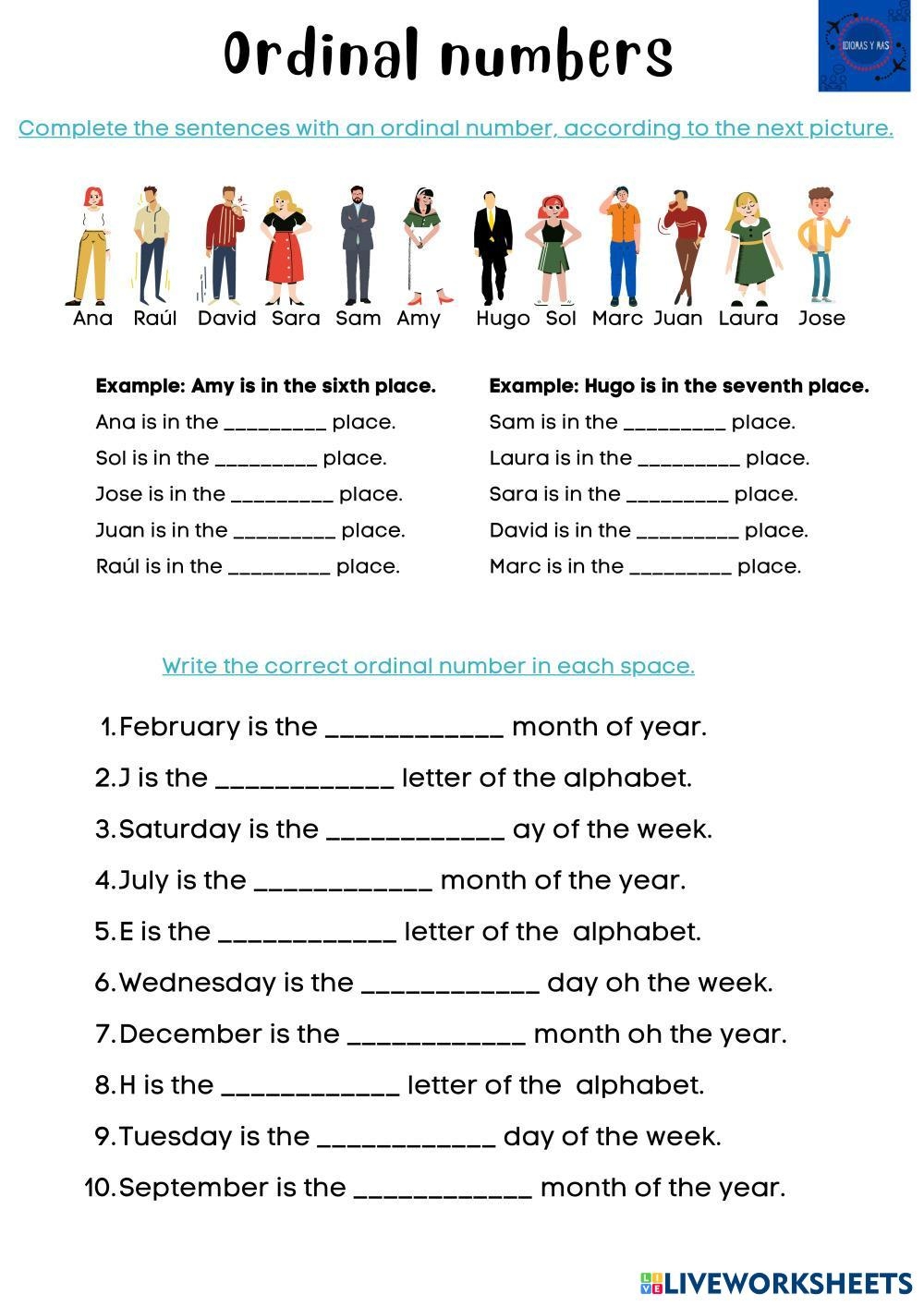 Free Ordinal Numbers In Spanish Worksheet Download Free Ordinal Numbers In Spanish Worksheet Png Images Free Worksheets On Clipart Library Cardinal And Ordinal Numbers Spanish Matching Exam Teaching Worksheets Library